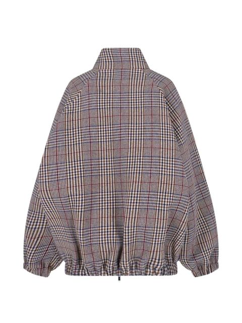 The Frankie Shop Baxter plaid-pattern bomber jacket - Grey - zdjęcie produktu nr 2