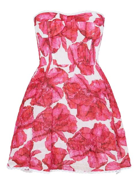 Charo Ruiz Ibiza Cami floral lace-trim mini dress - Pink