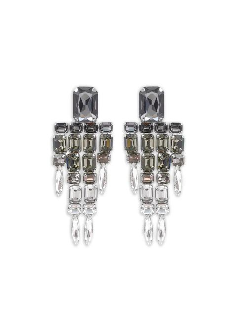 AREA crystal chandelier earrings - Grey - zdjęcie produktu nr 1