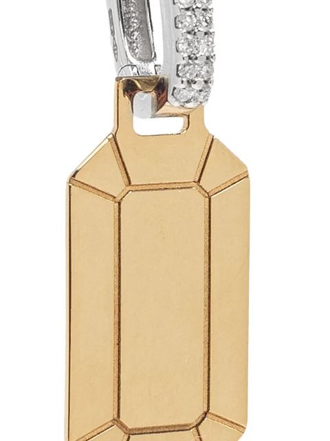 EÉRA 18K white and yellow gold Tokyo Small diamond single earring - zdjęcie produktu nr 2