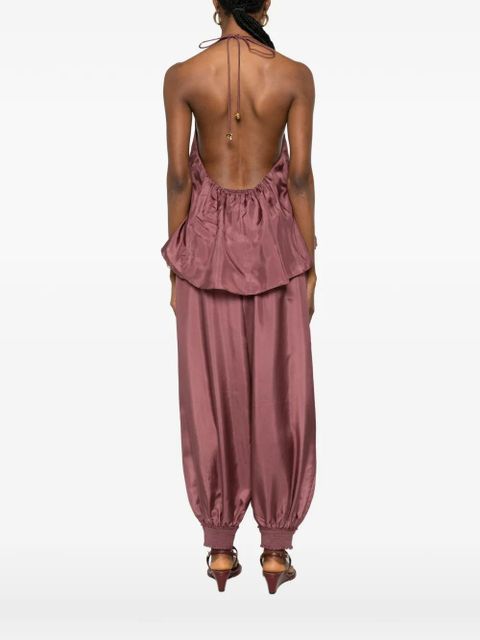 ZIMMERMANN ZIM ASTER GATHERED BEAD CAMI BLOUSE MUSK - Purple