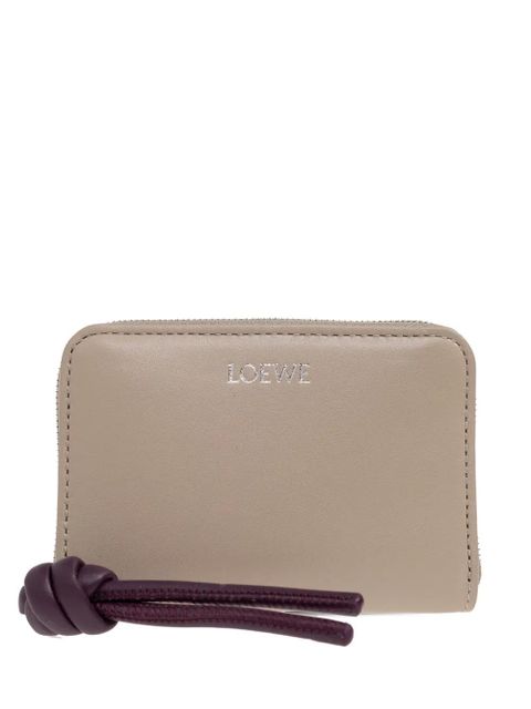 LOEWE knot-detail zip-fastening wallet - Neutrals - zdjęcie produktu nr 1