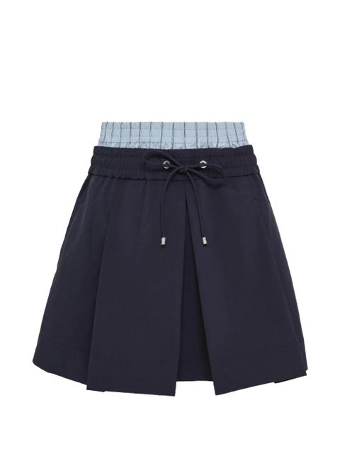3.1 Phillip Lim double-waistband mini skirt - Blue - zdjęcie produktu nr 1
