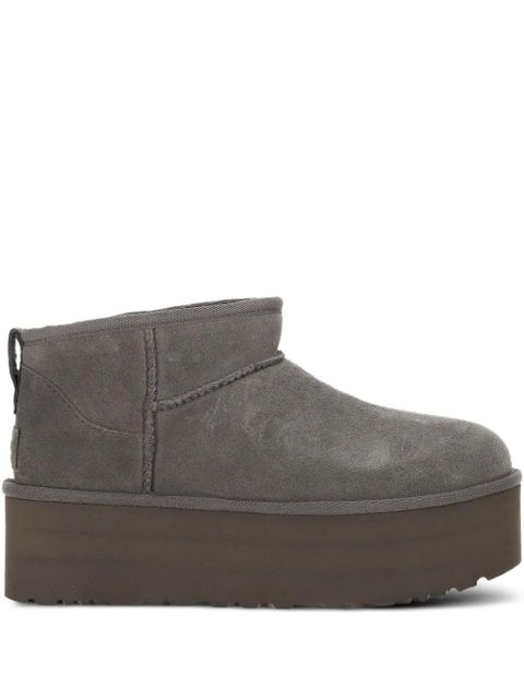 UGG 51mm platform suede boots - Grey - zdjęcie produktu nr 1