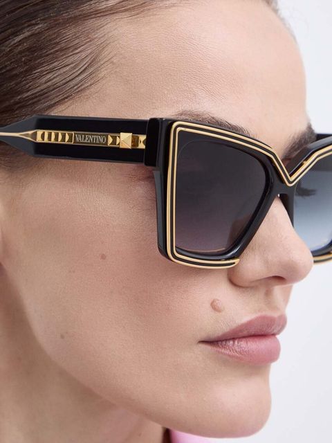 Valentino okulary przeciwsłoneczne V - GRACE damskie kolor czarny VLS.126A