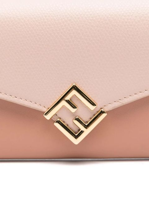 FENDI FF Diamonds Continental cross body bag - Pink