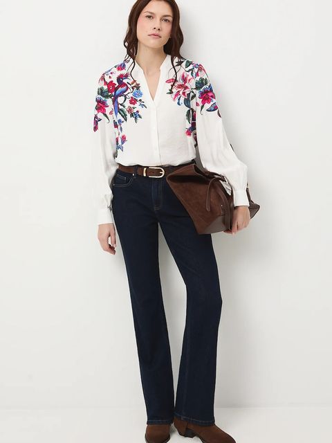 Medicine bluzka damska kolor beżowy wzorzysta - zdjęcie produktu nr 1