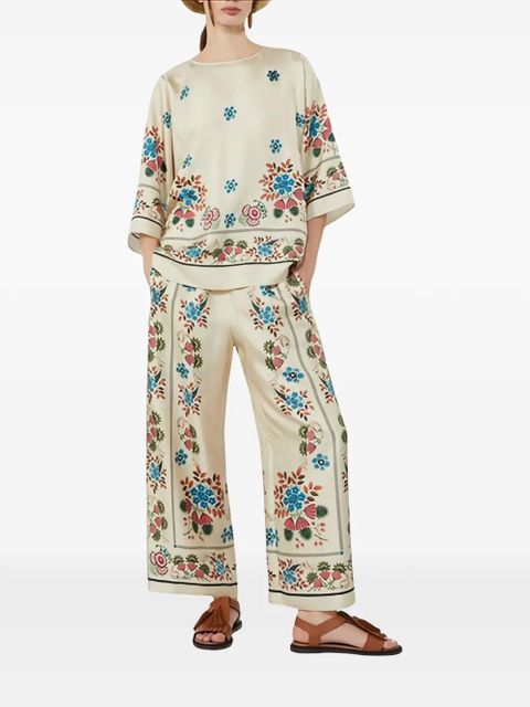 Weekend Max Mara Samba floral-print blouse - Neutrals - zdjęcie produktu nr 2