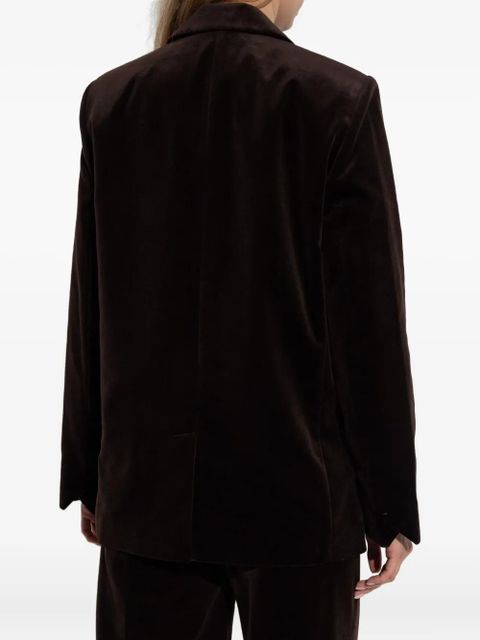 Zadig&Voltaire double-breasted velvet blazer - Brown - zdjęcie produktu nr 2