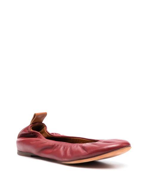 Lanvin leather ballerina shoes - Red - zdjęcie produktu nr 2