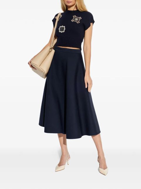 Max Mara pleated knitted skirt - Blue - zdjęcie produktu nr 1