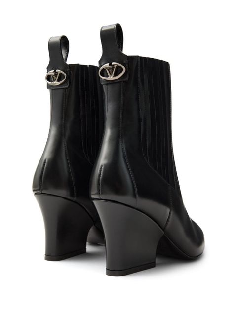 Valentino Garavani 75mm VLogo Lockette Beatle boots - Black