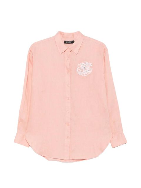 Lauren Ralph Lauren logo-embroidered shirt - Pink - zdjęcie produktu nr 1