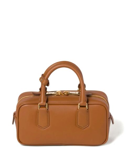 Miu Miu regular Arcadie leather tote bag - Brown
