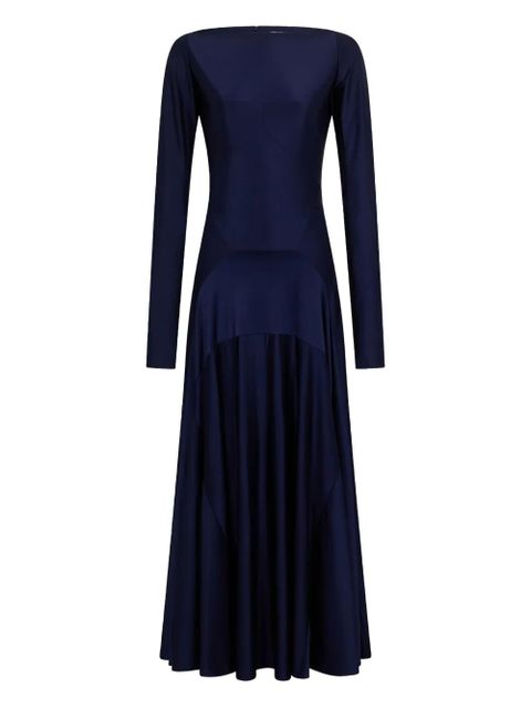 Rabanne boat-neck midi dress - Blue - zdjęcie produktu nr 1
