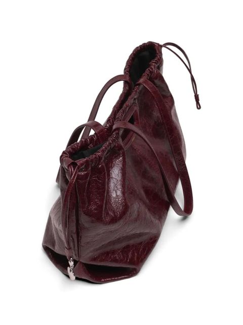Maje M Tote leather tote bag - Red