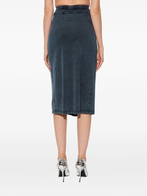 Diesel O-Alline front-detail midi skirt - Blue