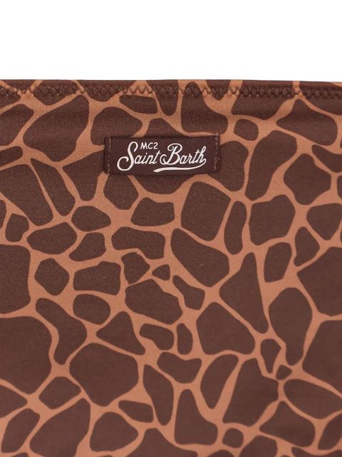 MC2 Saint Barth Virgo animal-print bikini bottom - Brown