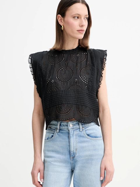 BOSS Orange bluzka bawełniana - zdjęcie produktu nr 1