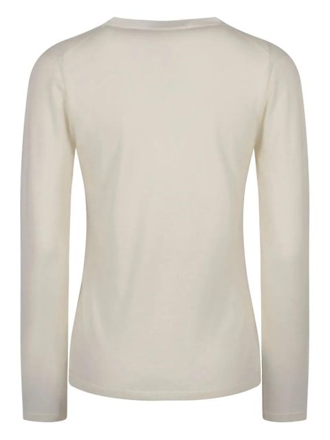 Max Mara V-neck long-sleeve top - White - zdjęcie produktu nr 2