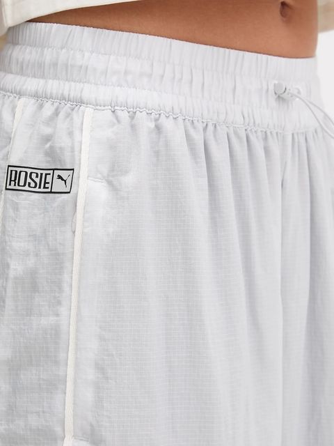 Puma spodnie dresowe PUMA x ROSÉ damskie kolor szary gładkie 633796