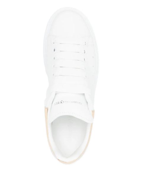 Alexander McQueen Oversized leather sneakers - White