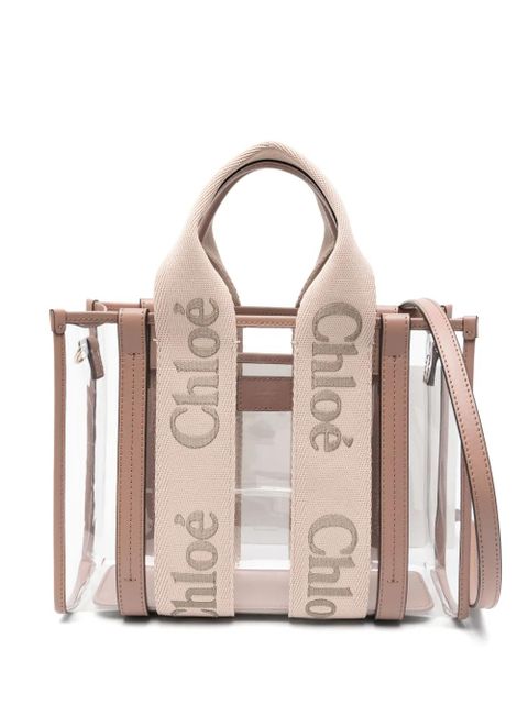 Chloé small Woody tote bag - Pink - zdjęcie produktu nr 1
