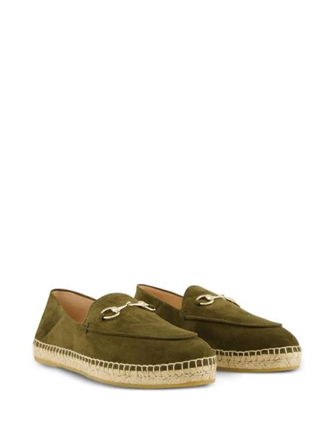 Gucci horsebit suede espadrilles - Green - zdjęcie produktu nr 2