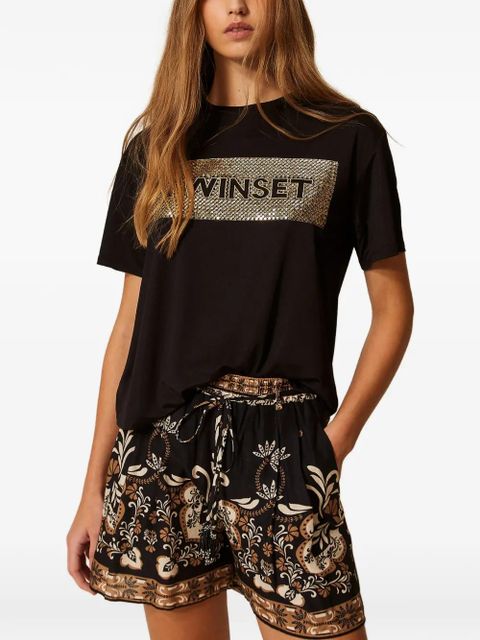 TWINSET logo-detail T-shirt - Black - zdjęcie produktu nr 2