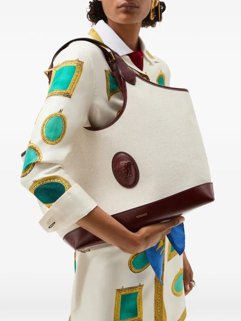 Versace Rivière large canvas tote - Neutrals - zdjęcie produktu nr 2