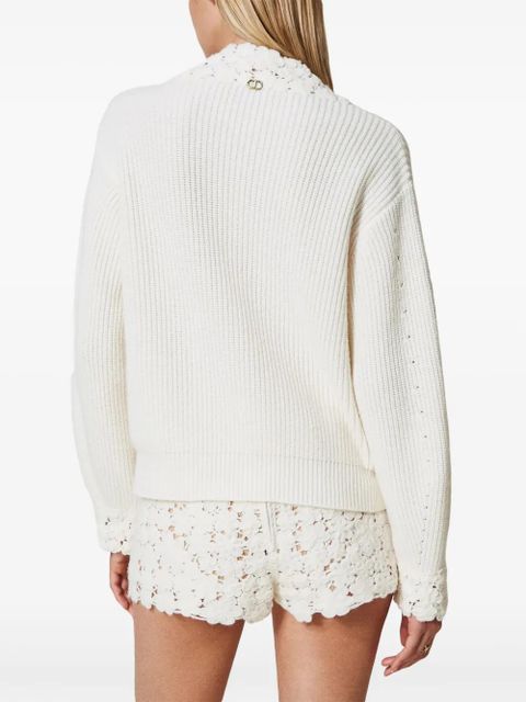 TWINSET embroidered-design jumper - White