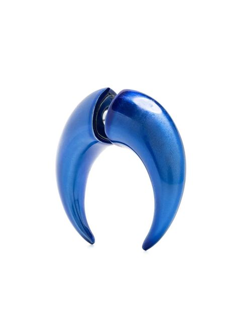 Marine Serre Shamanic Moon-shaped single earring - Blue - zdjęcie produktu nr 1