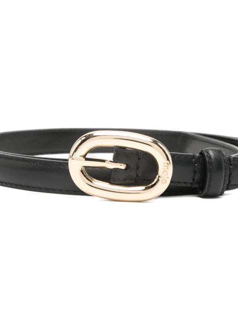 Maje oval-buckle belt - Black