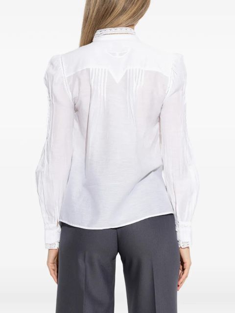 Zadig&Voltaire lace-panelled blouse - White