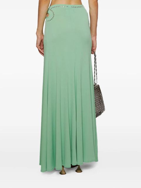 Rabanne cut-out eyelet-embellished skirt - Green - zdjęcie produktu nr 2