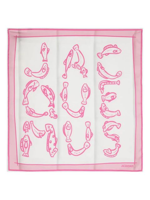 Jacquemus Le Bandana Pesco scarf - White
