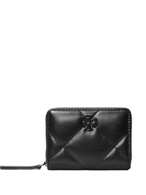 Tory Burch Kira quilted leather zip-around wallet - Black - zdjęcie produktu nr 1