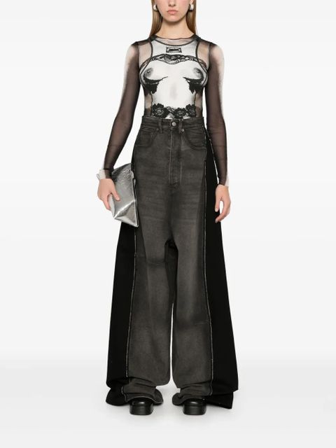 Jean Paul Gaultier The Body Lace Marinére top - Black - zdjęcie produktu nr 2