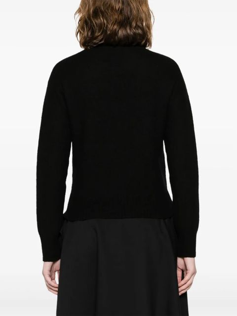 Jil Sander crew-neck wool jumper - Black