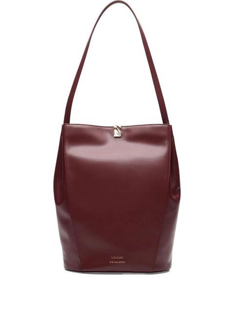 LouLou de Saison Daya leather bucket bag - Red - zdjęcie produktu nr 1