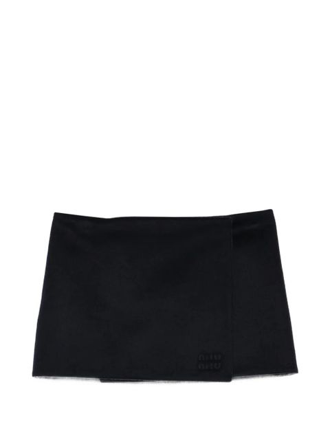 Miu Miu wrap mini skirt - Blue - zdjęcie produktu nr 1