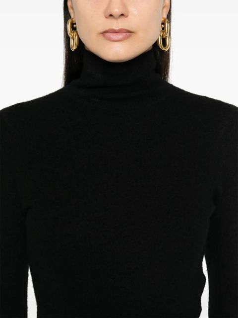 Jil Sander boiled wool sweater - Black