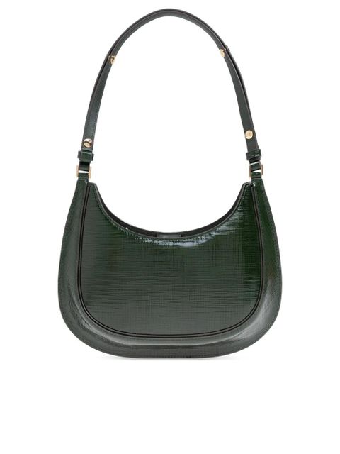 Tory Burch The Robinson Crosshatched shoulder bag - Green - zdjęcie produktu nr 2