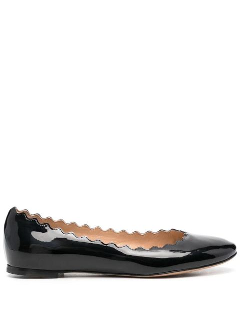 Chloé patent finish ballerina flats - Black - zdjęcie produktu nr 1