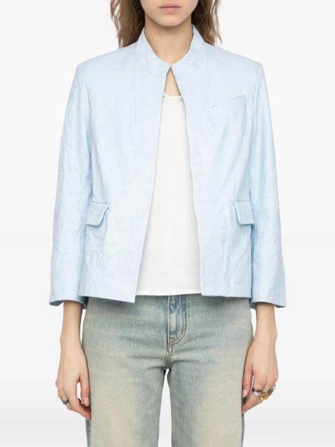 Zadig&Voltaire Veryn leather jacket - Blue