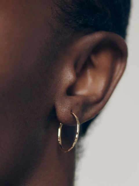 Monica Vinader 14kt yellow gold Medium Siren Muse earrings