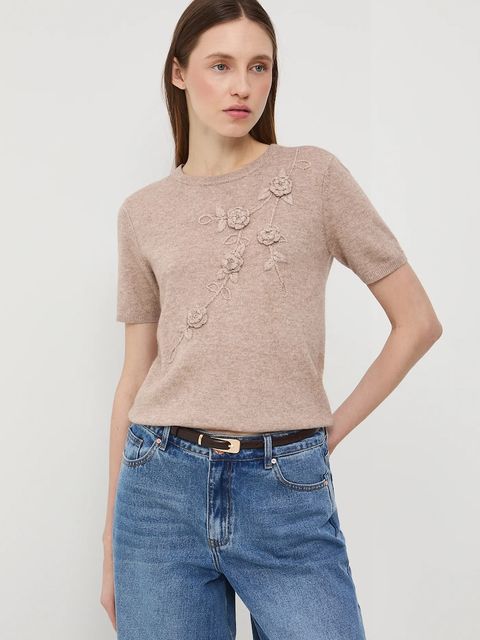 Medicine t-shirt damski kolor beżowy - zdjęcie produktu nr 1