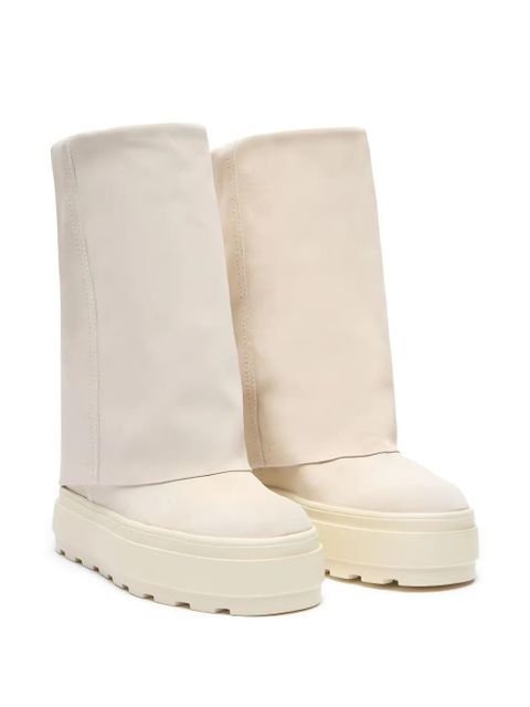 Casadei platform leather boots - Neutrals - zdjęcie produktu nr 2