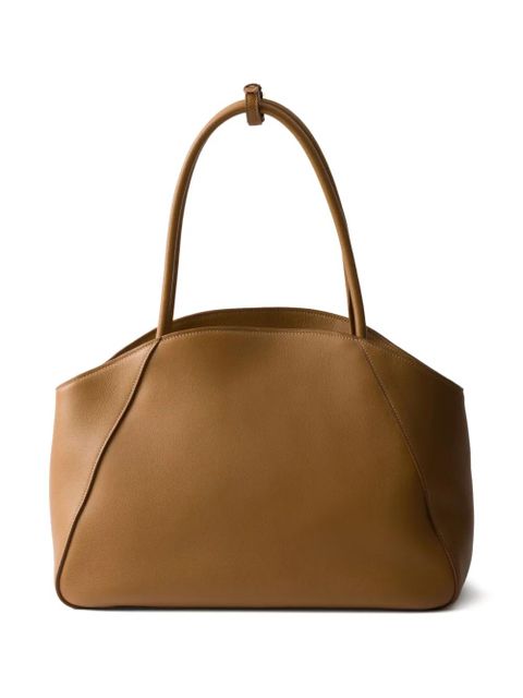 Prada logo-print tote bag - Brown - zdjęcie produktu nr 2