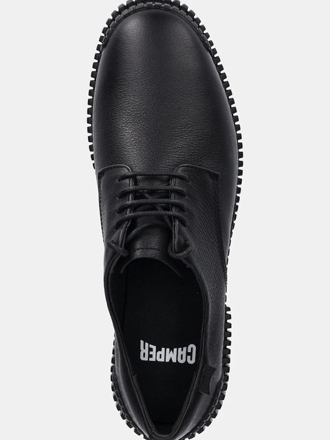 Camper półbuty skórzane Pix damskie kolor czarny na płaskim obcasie K201851-001 - zdjęcie produktu nr 2